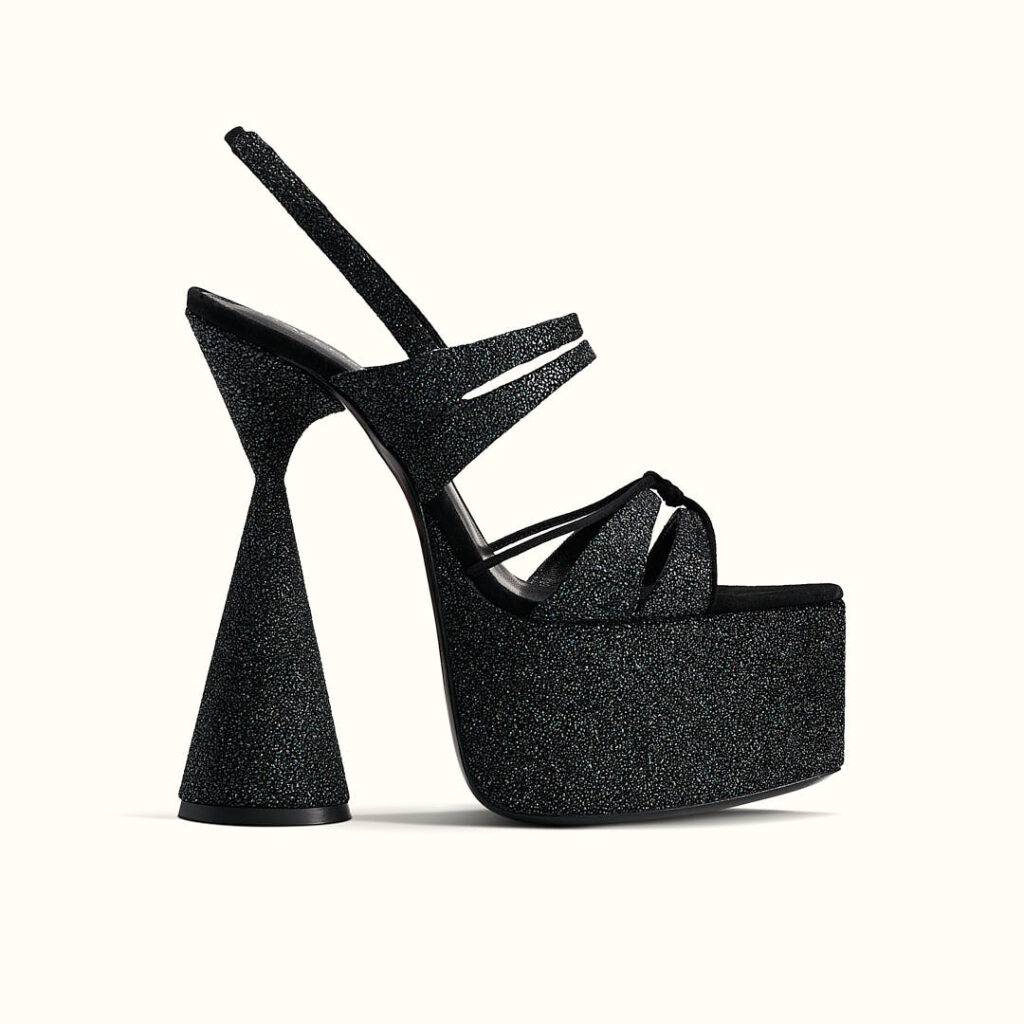 galactic black belle sandals 