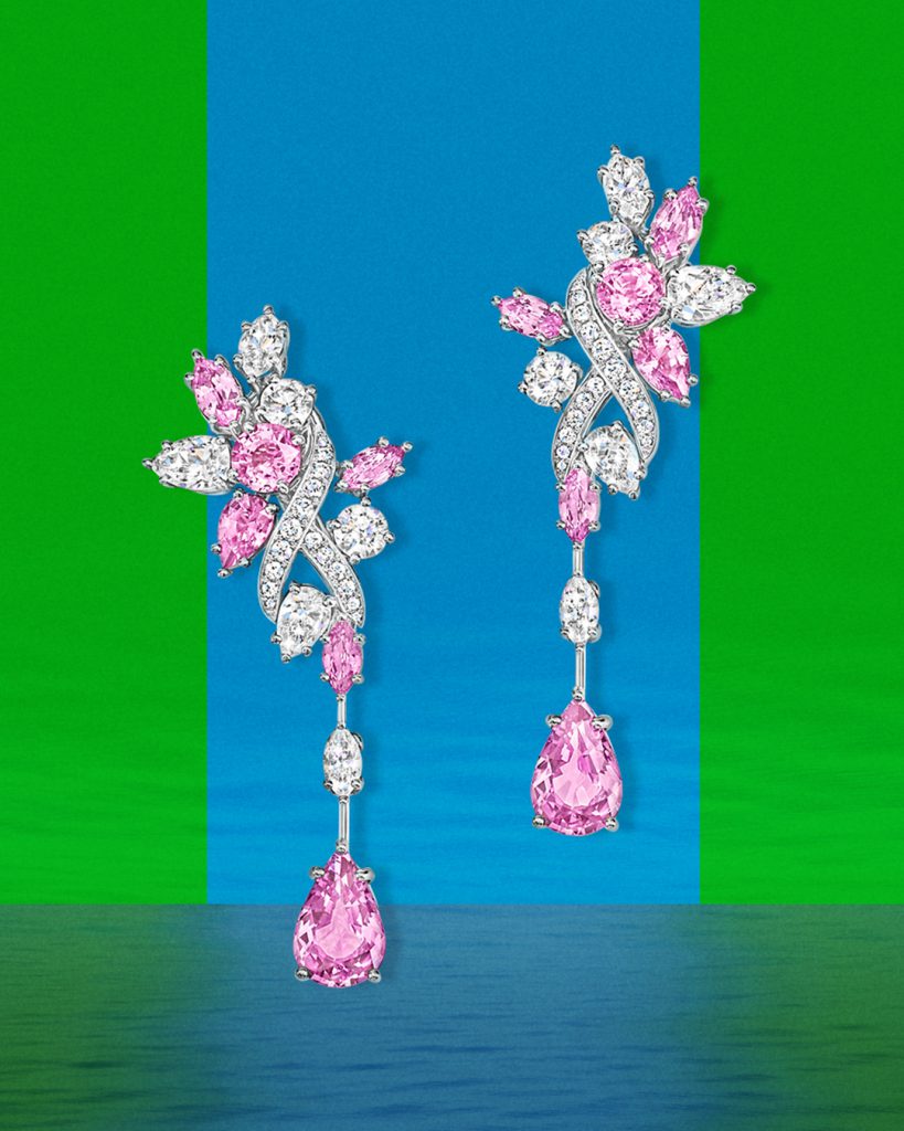 Harry Winston's Pink sapphire investment jewellery pieces 