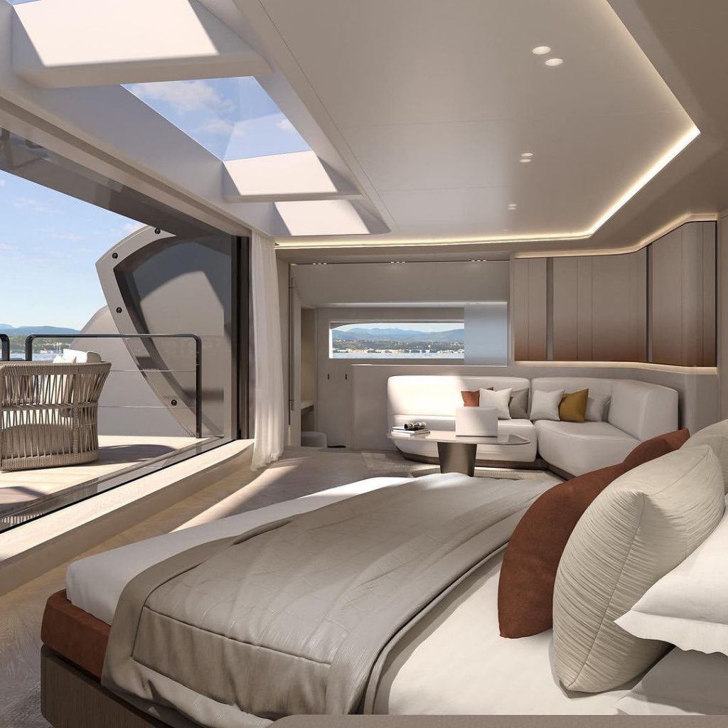 bedroom of  boats and yacht